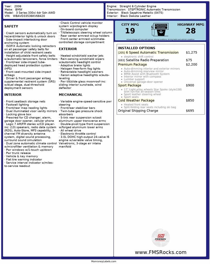 Used 2006 BMW 330xi Sedan image 57