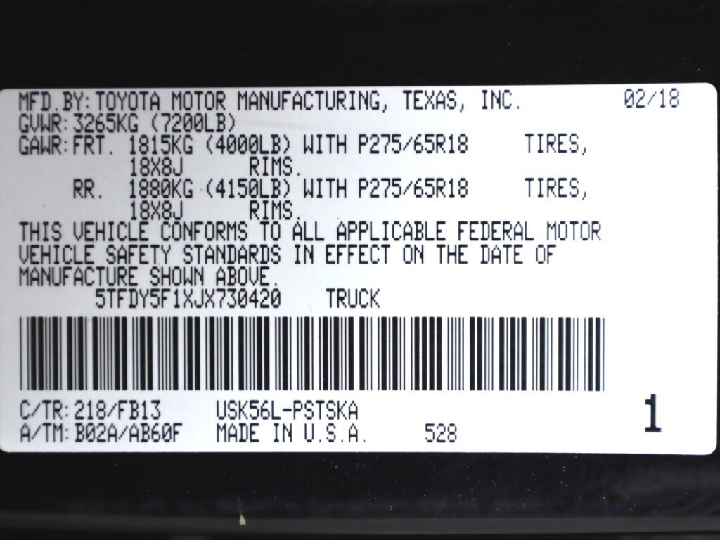 Used 2018 Toyota Tundra SR5 w/ TRD Off Road Package image 49