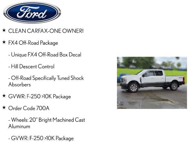 Certified 2025 Ford F250 King Ranch w/ FX4 Off-Road Package AWD/4WD image 4