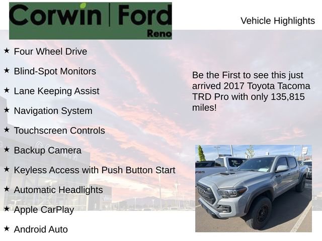 Used 2017 Toyota Tacoma TRD Pro AWD/4WD image 4
