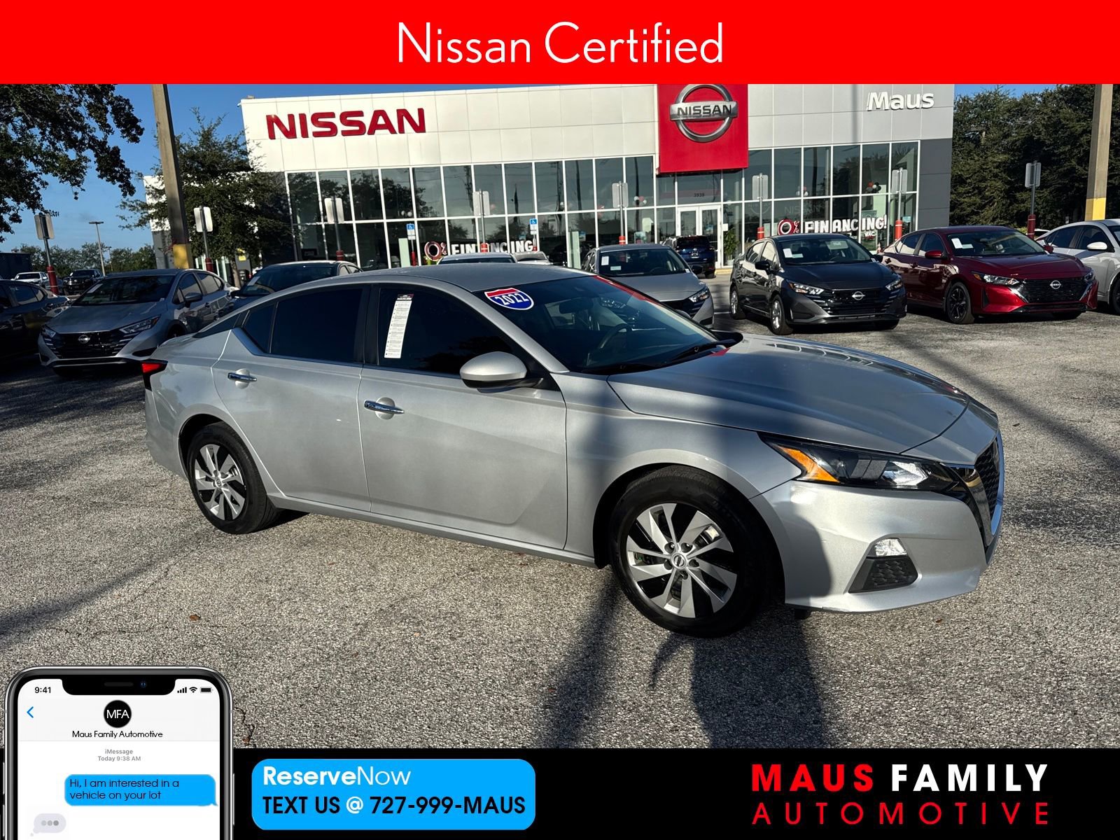 Certified 2022 Nissan Altima 2.5 S