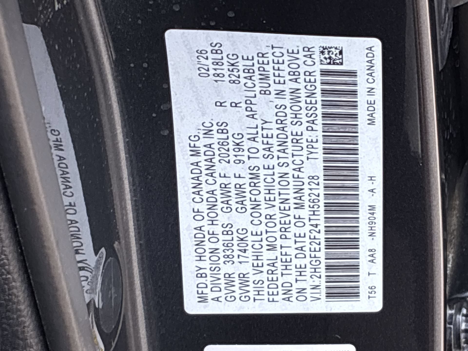 Certified 2026 Honda Civic LX image 37
