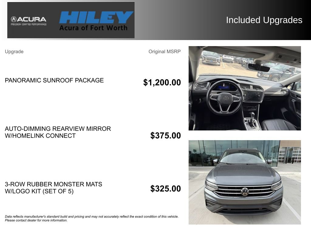 Used 2022 Volkswagen Tiguan SE w/ Panoramic Sunroof Package FWD image 5