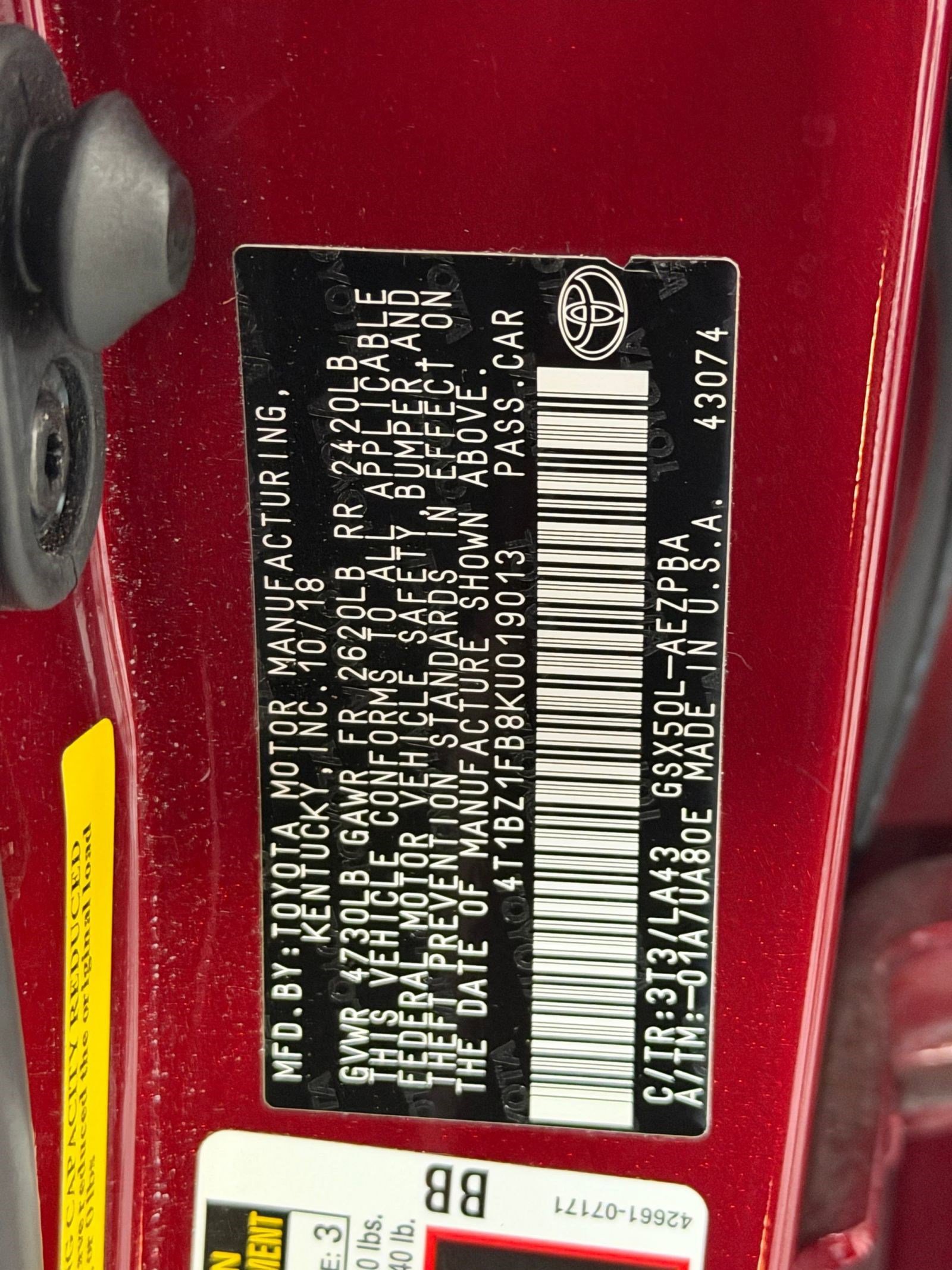 Used 2019 Toyota Avalon Limited FWD image 21