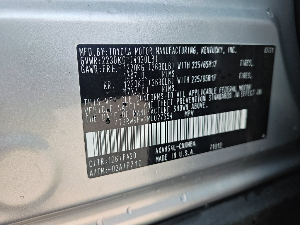 Used 2021 Toyota RAV4 XLE w/ Convenience Package AWD/4WD image 25