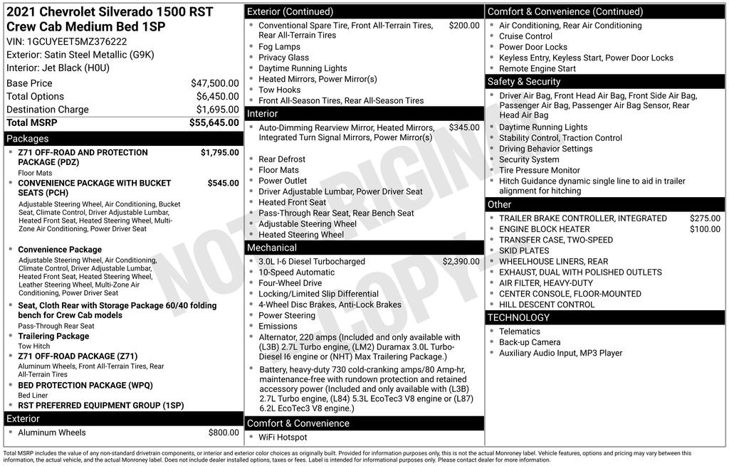 Used 2021 Chevrolet Silverado 1500 RST image 37