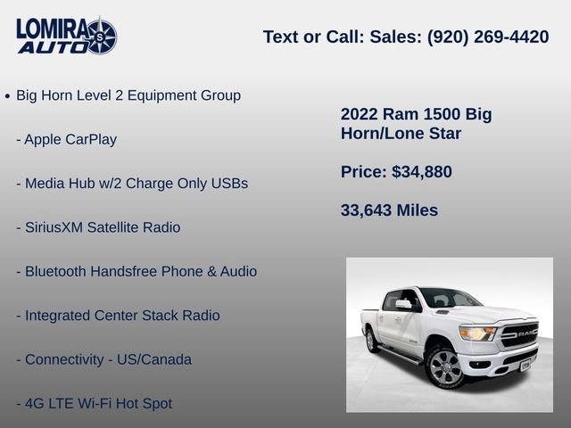 Used 2022 RAM 1500 Big Horn AWD/4WD image 33