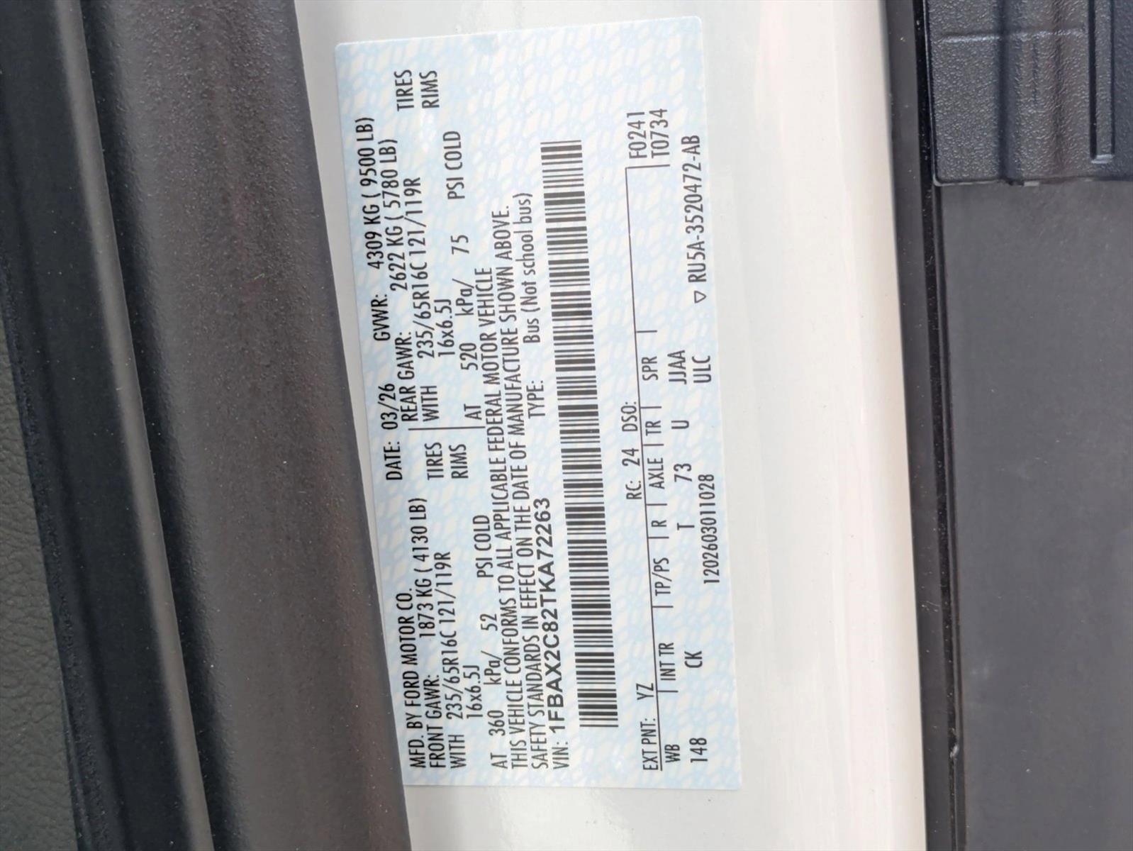 New 2026 Ford Transit 350 XLT RWD image 19