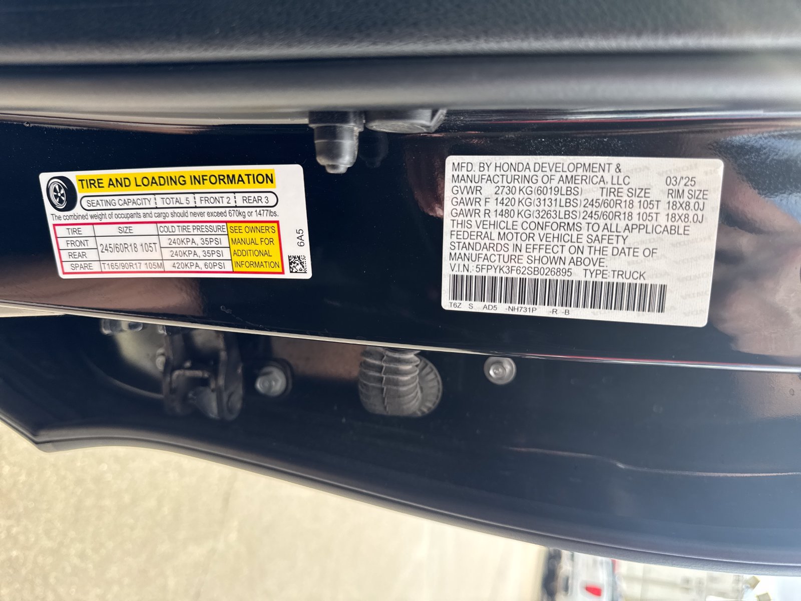 Used 2025 Honda Ridgeline TrailSport image 31