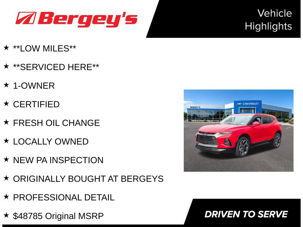 Certified 2022 Chevrolet Blazer RS w/ Enhanced Convenience Package AWD/4WD image 4