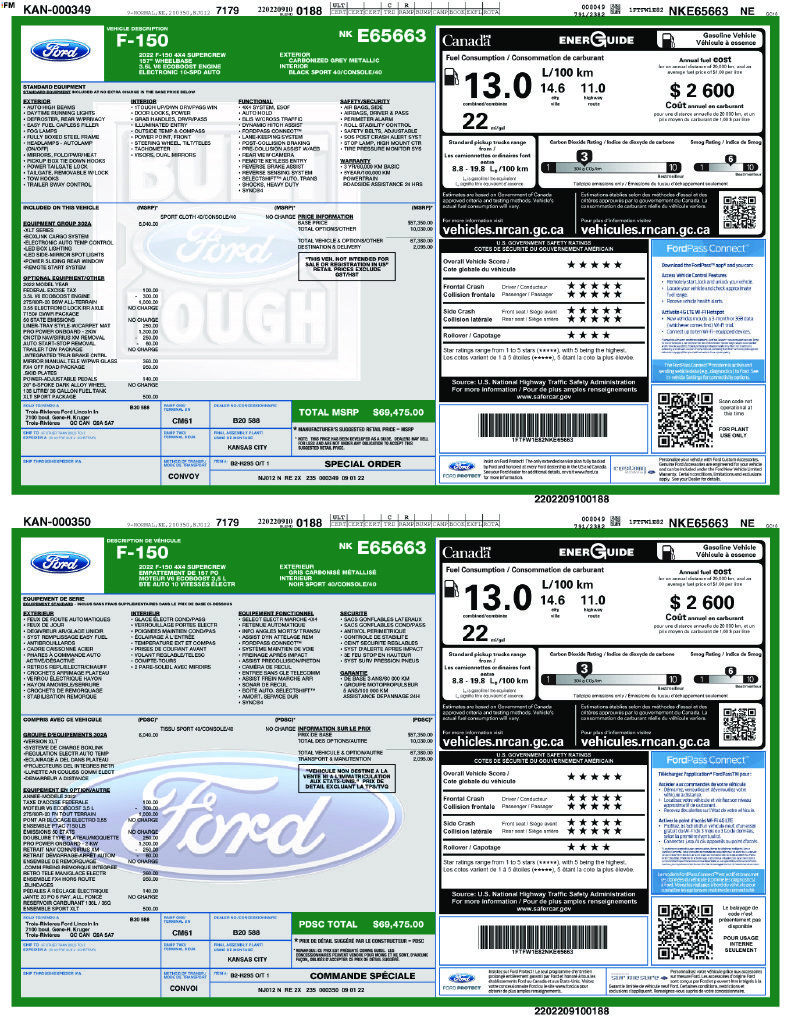 Used 2022 Ford F150 XLT w/ Equipment Group 302A High AWD/4WD image 5