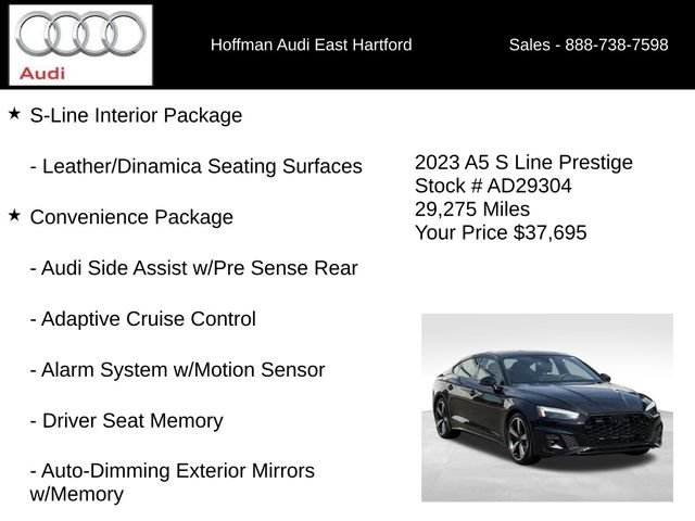 Certified 2023 Audi A5 2.0T Prestige w/ Black Optic Plus Package AWD/4WD image 18