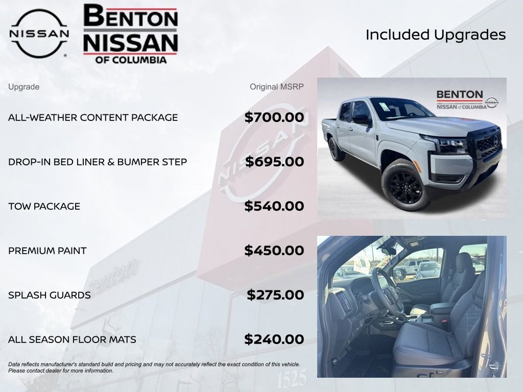 New 2026 Nissan Frontier SV w/ All-Weather Content Package image 7