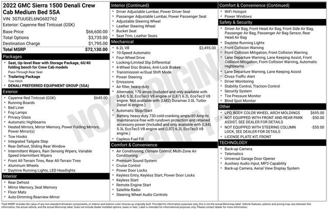 Used 2022 GMC Sierra 1500 Denali AWD/4WD image 13