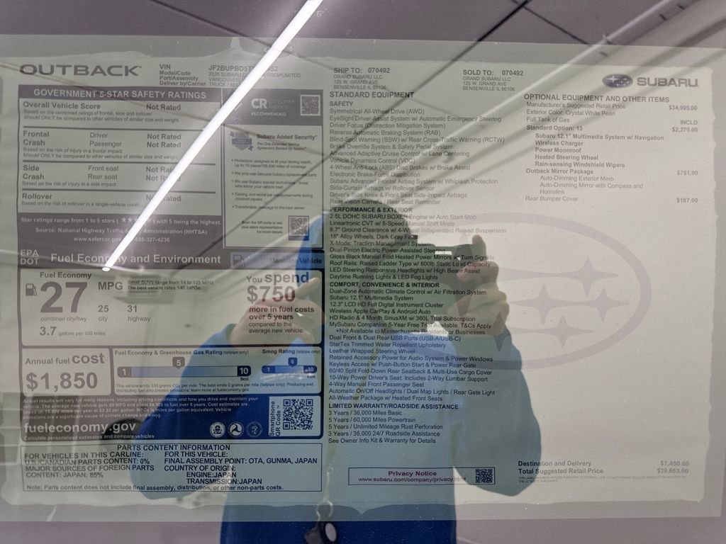 New 2026 Subaru Outback Premium image 27