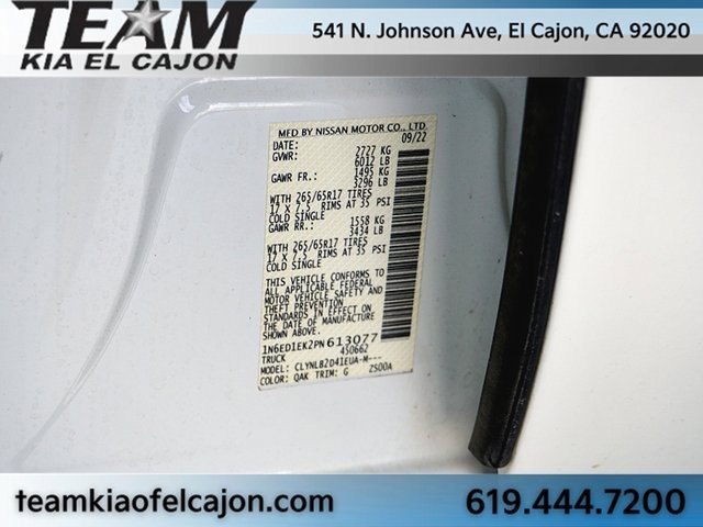 Used 2023 Nissan Frontier SV w/ Midnight Edition Package image 33