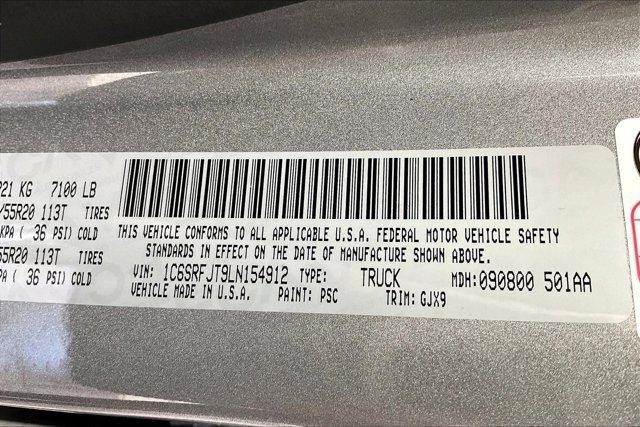 Used 2020 RAM 1500 Laramie w/ Sport Appearance Package image 34