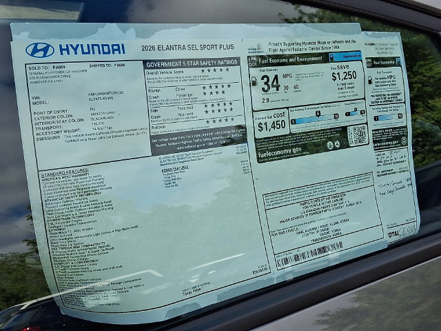 New 2026 Hyundai Elantra SEL Sport FWD image 19