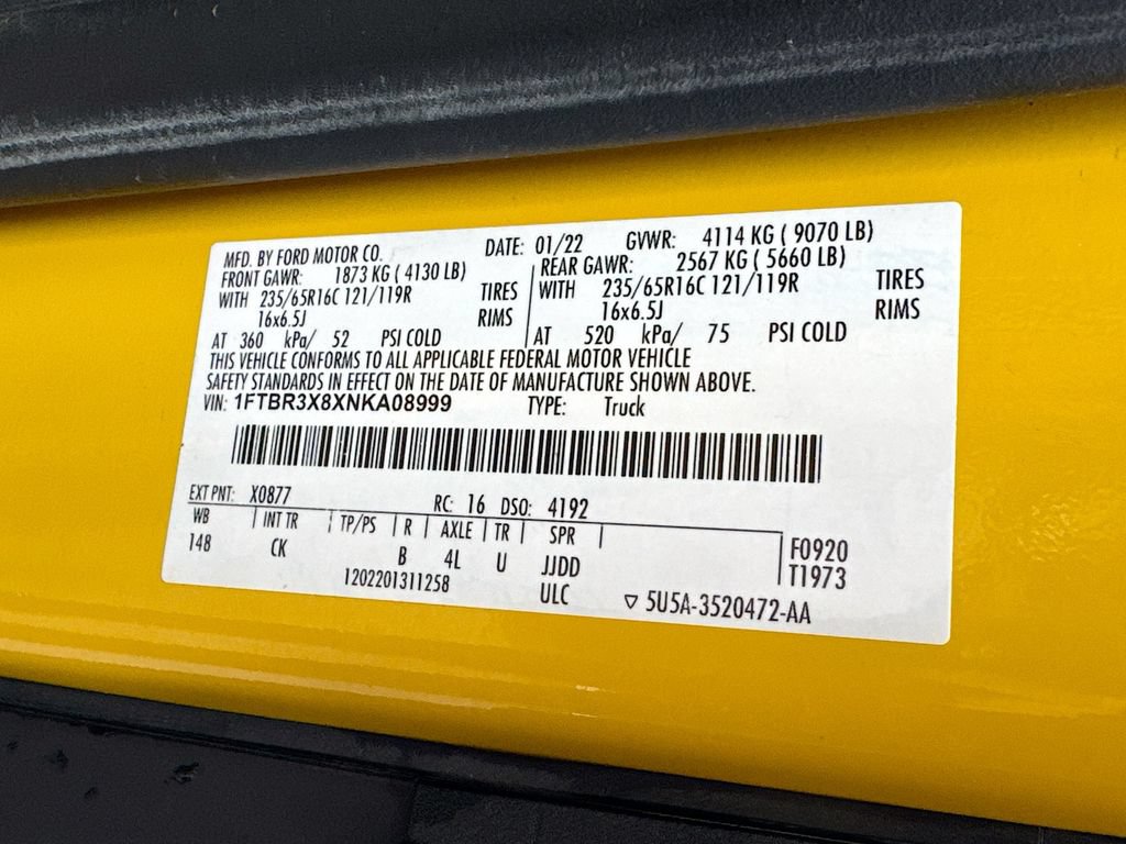 Used 2022 Ford Transit 250 148 High Roof Extended w/ Parcel Delivery Package RWD image 23