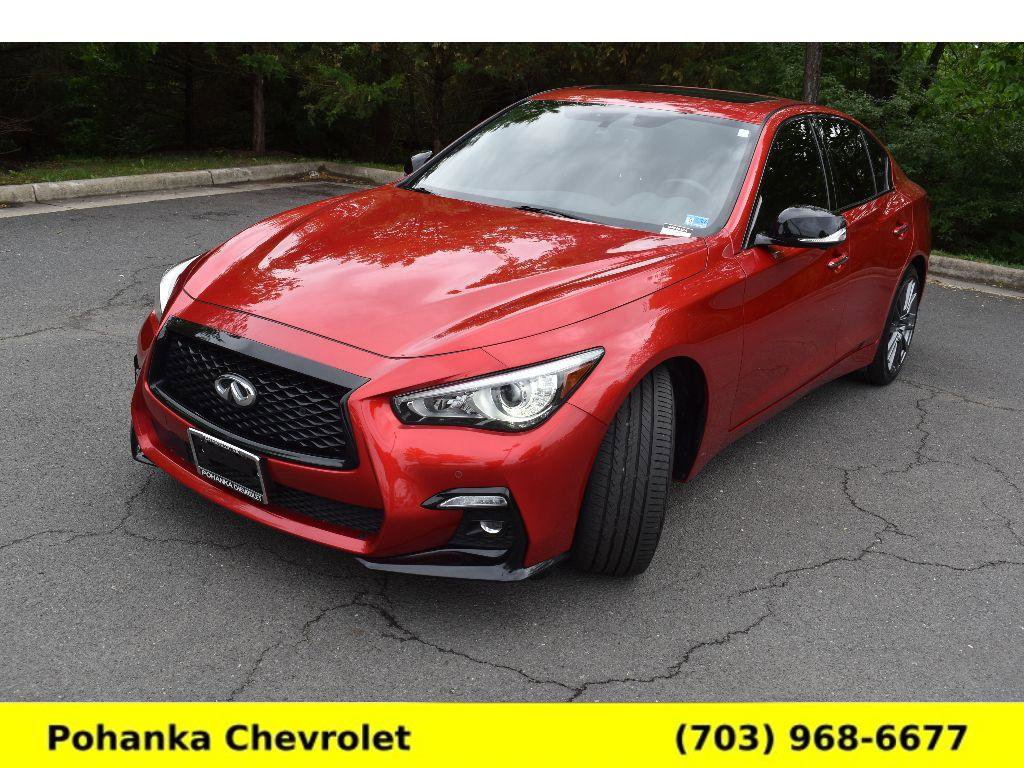 Used 2021 INFINITI Q50 Red Sport 400 w/ Proactive Package AWD/4WD image 3