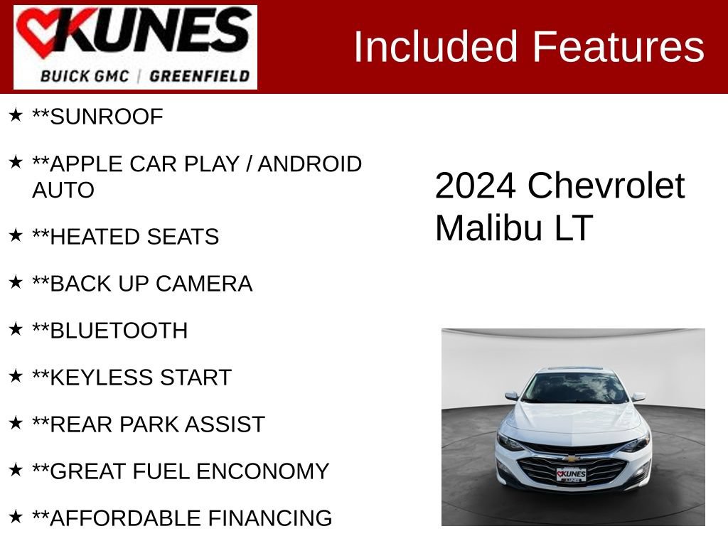 Used 2024 Chevrolet Malibu LT FWD image 2