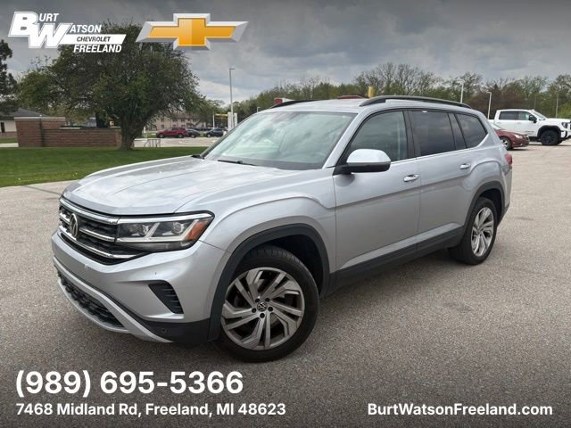 Used 2021 Volkswagen Atlas SE w/ Towing Package AWD/4WD image 1