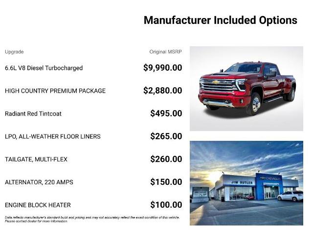 New 2026 Chevrolet Silverado 3500 High Country w/ High Country Premium Package image 7