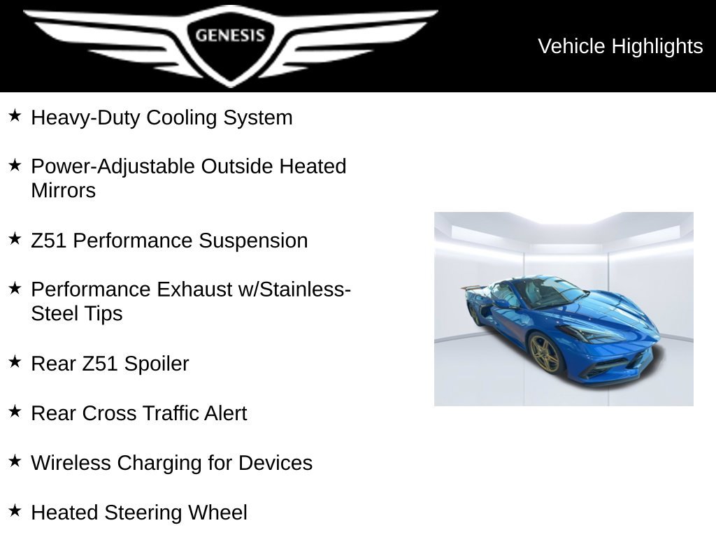 Used 2023 Chevrolet Corvette Stingray Preferred Conv w/ Z51 Performance Package RWD image 31