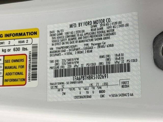 Used 2024 Ford Mustang Coupe RWD image 30