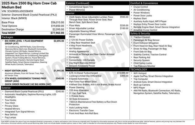 Used 2025 RAM 2500 Big Horn image 31