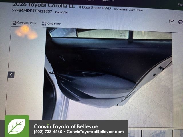 Used 2026 Toyota Corolla LE FWD image 5