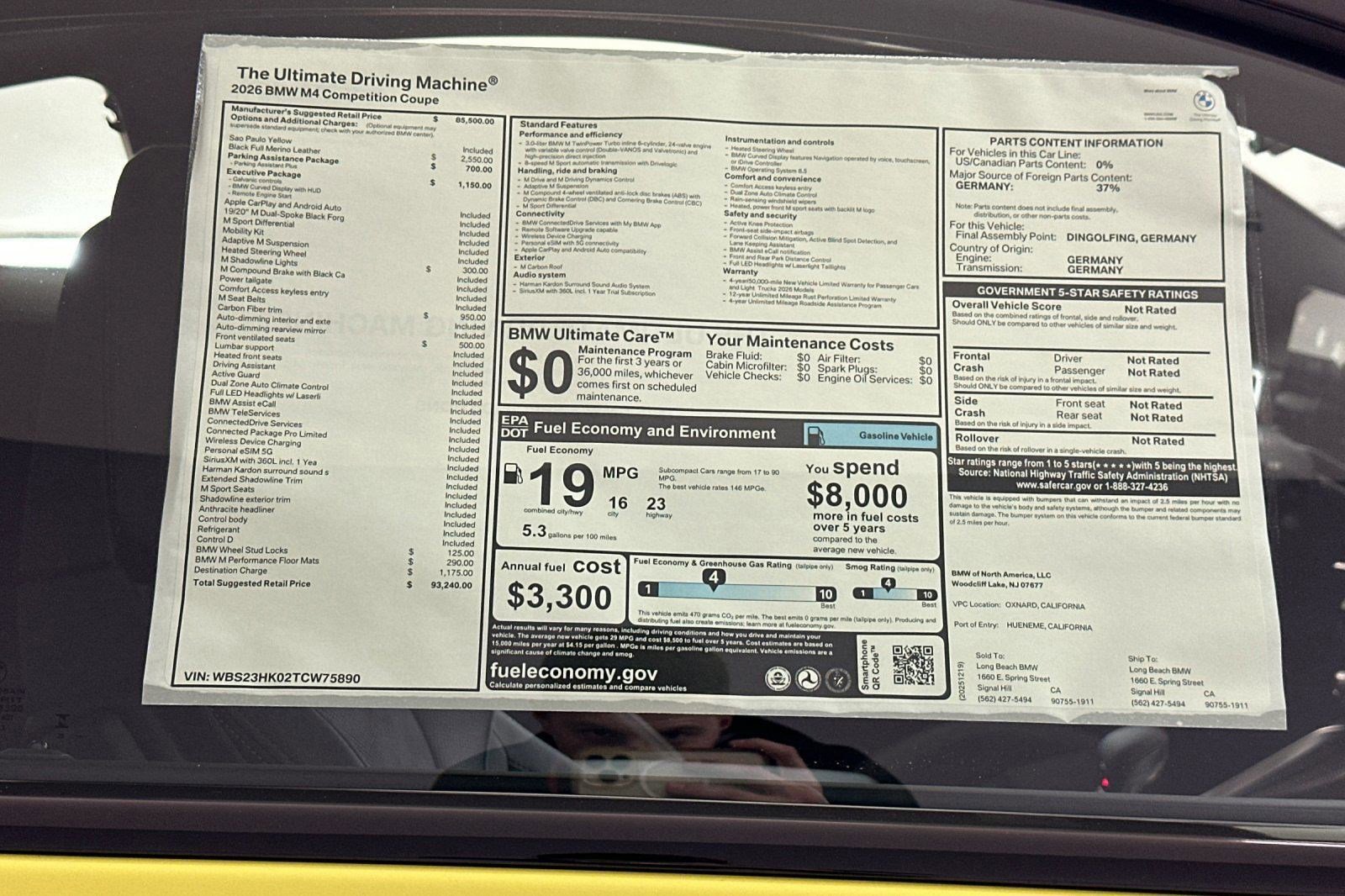 New 2026 BMW M4 Competition w/ Executive Package RWD image 28