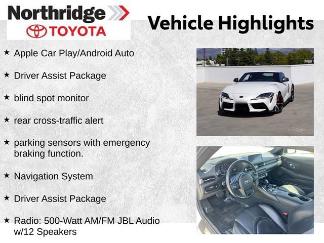 Used 2020 Toyota Supra Premium w/ Driver Assist Package RWD image 2