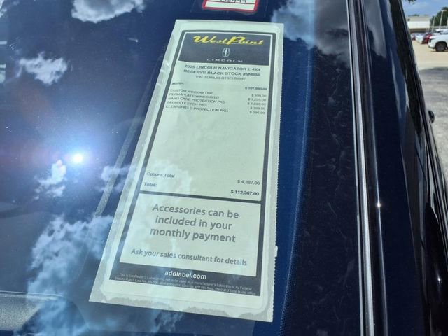 New 2025 Lincoln Navigator L Reserve w/ Jet Appearance Package image 5