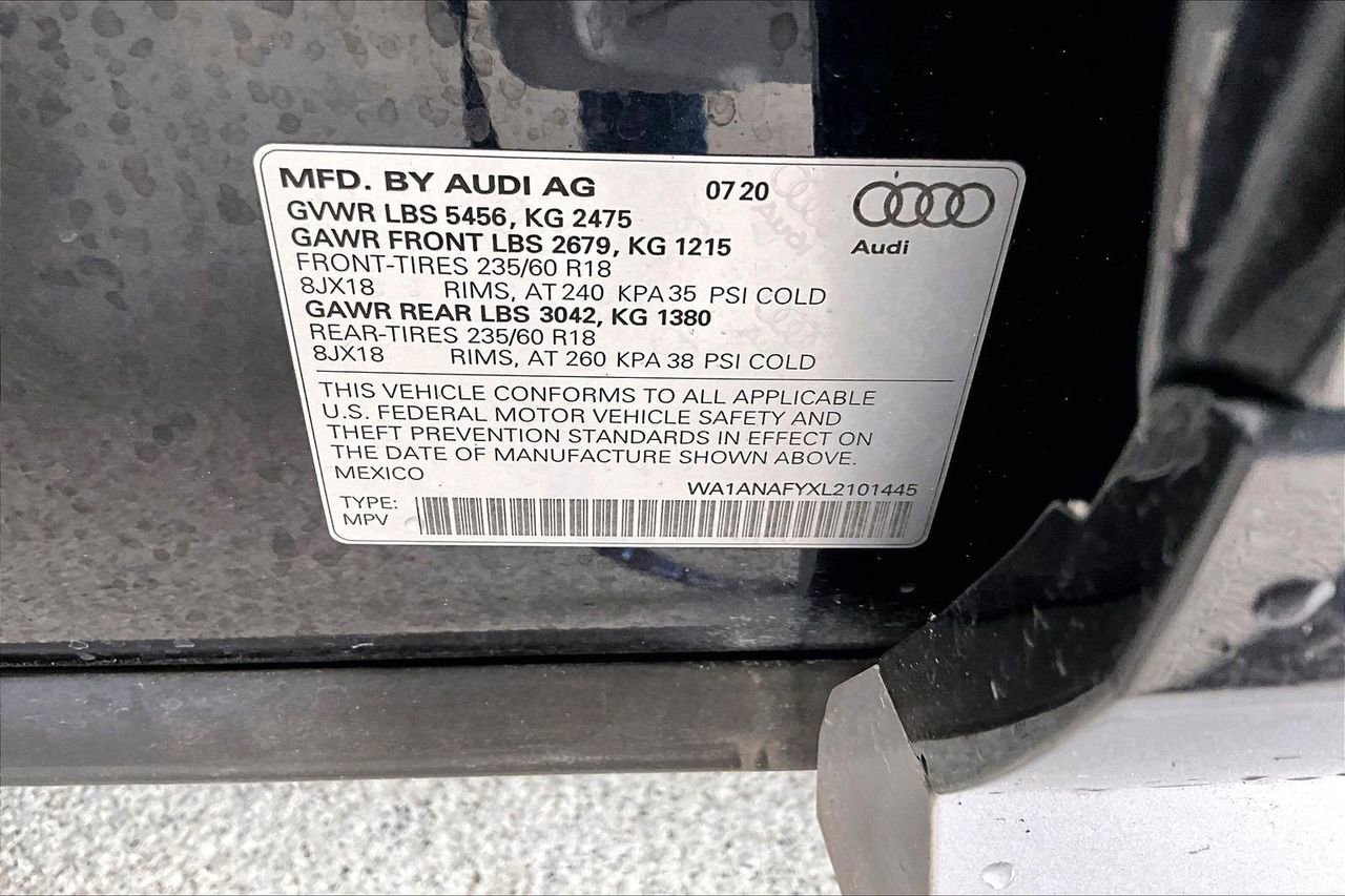Used 2020 Audi Q5 2.0T Premium w/ Convenience Package AWD/4WD image 8