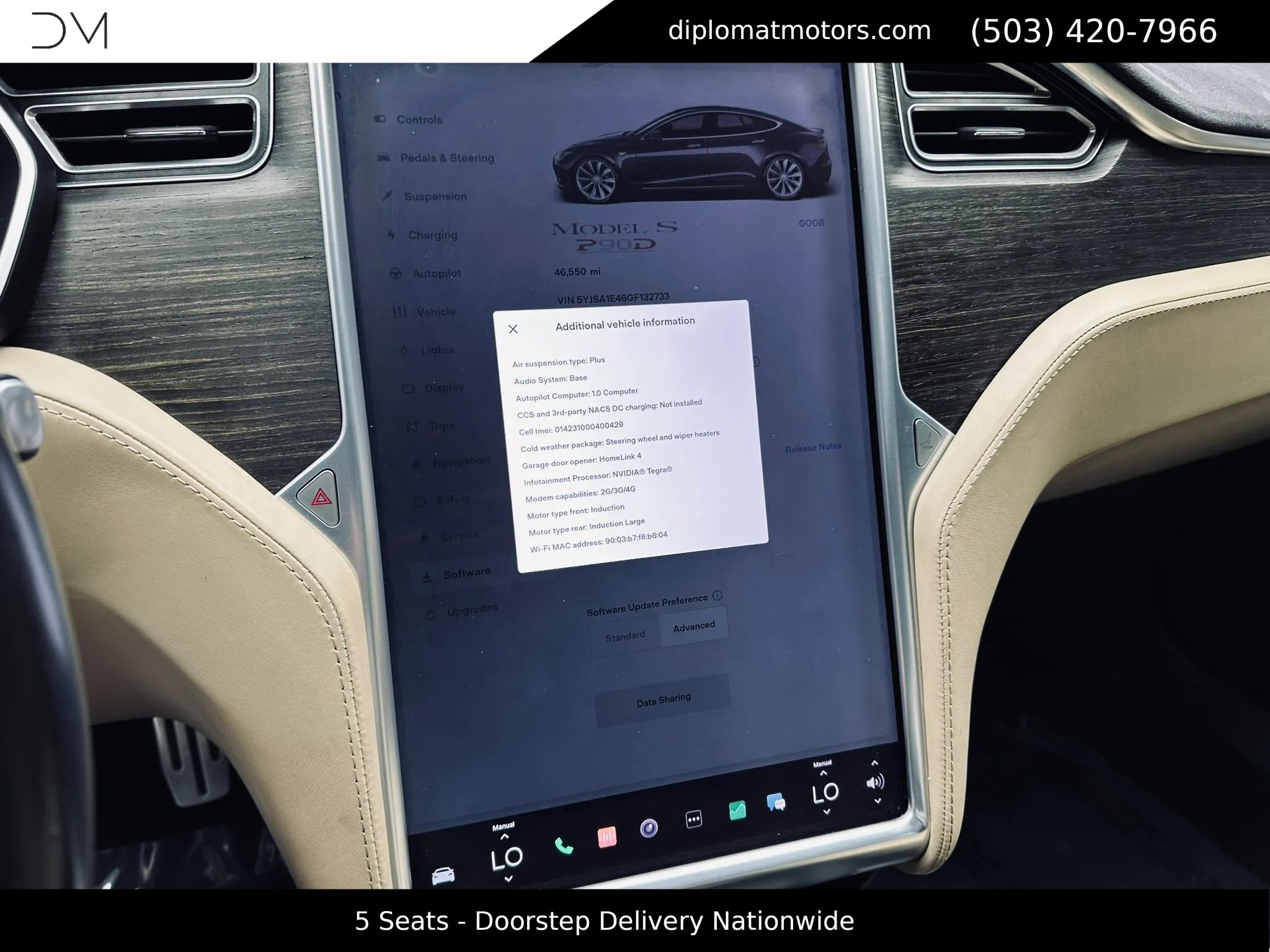 Used 2016 Tesla Model S P90D AWD/4WD image 35