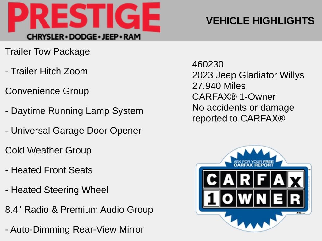 Used 2023 Jeep Gladiator Willys image 10