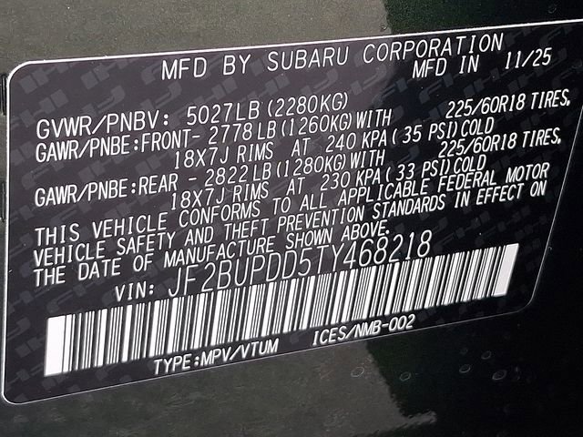 New 2026 Subaru Outback Limited w/ Premium/Limited Package image 10