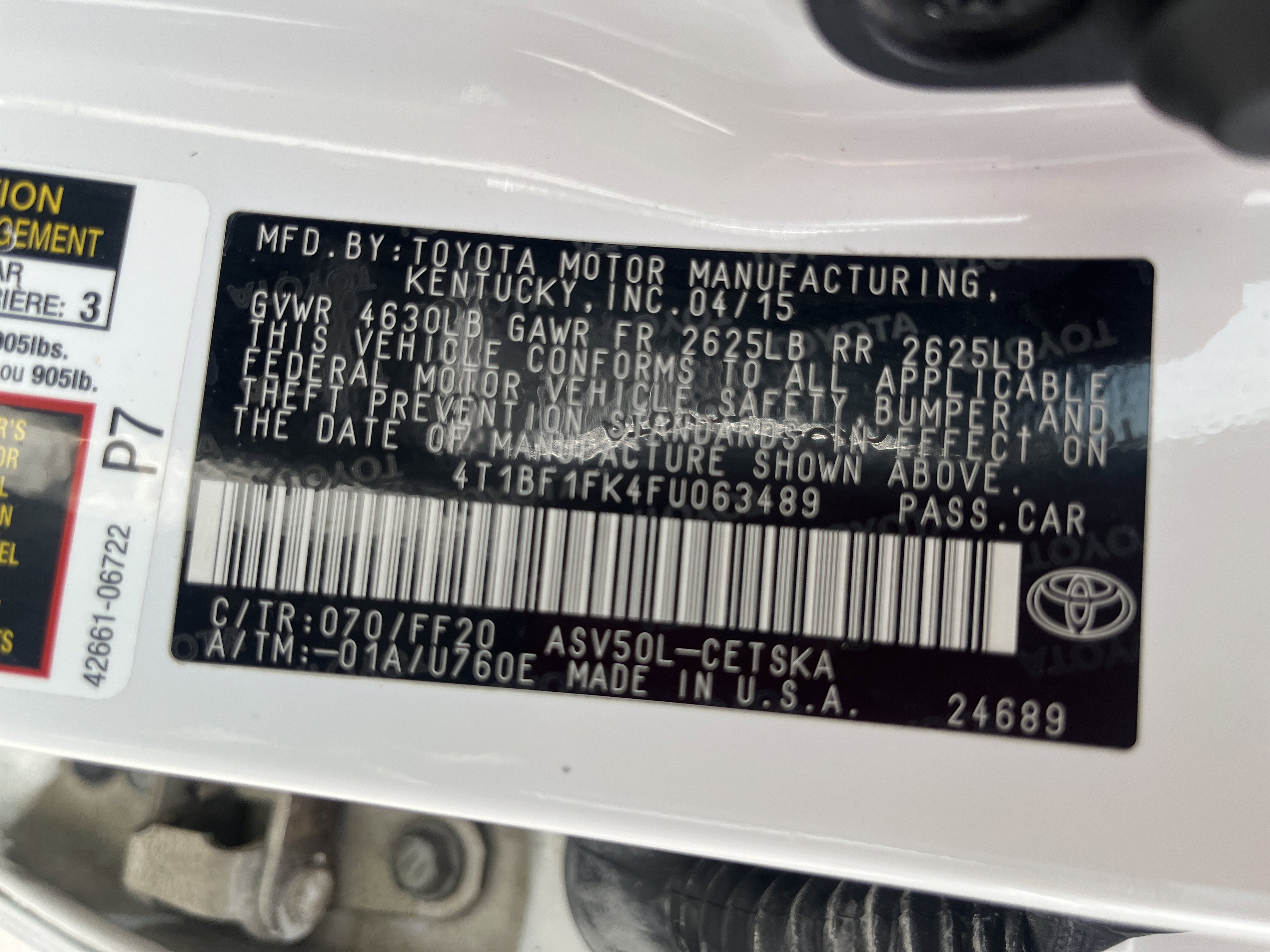 Used 2015 Toyota Camry XLE image 9