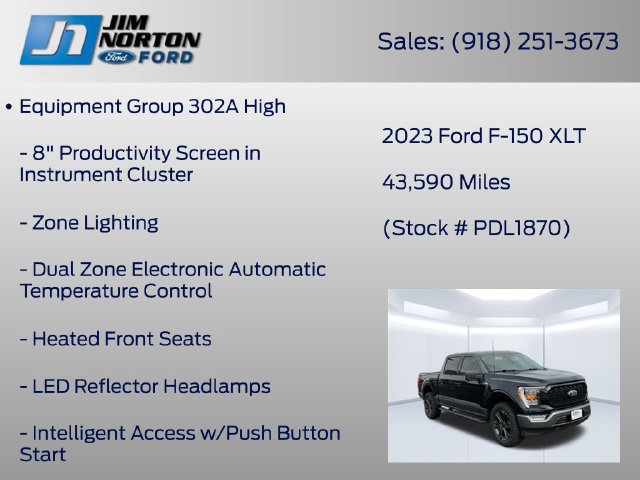 Used 2023 Ford F150 XLT w/ Equipment Group 302A High AWD/4WD image 21