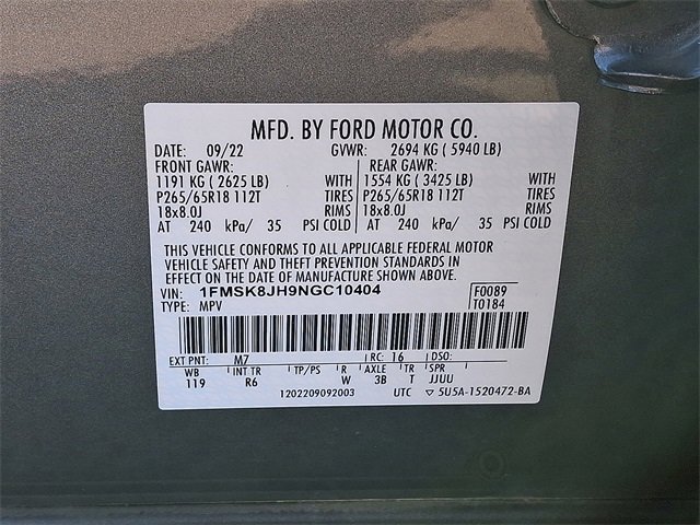 Certified 2022 Ford Explorer Timberline image 27