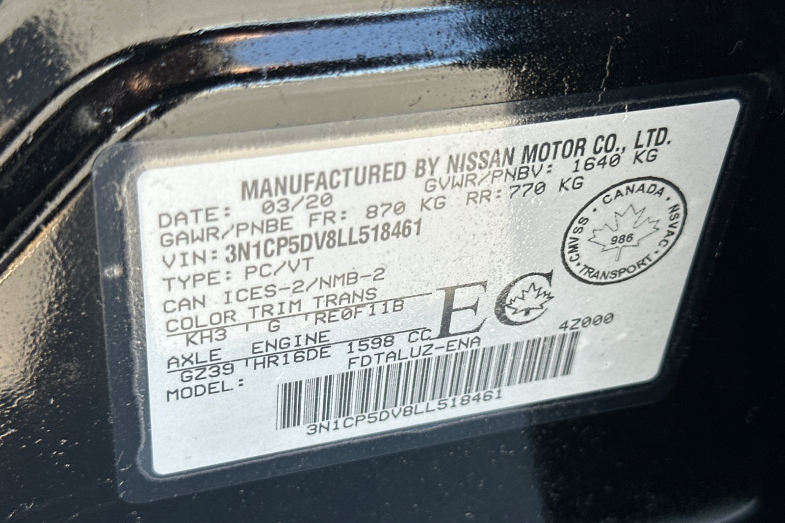 Used 2020 Nissan Kicks SR FWD image 28