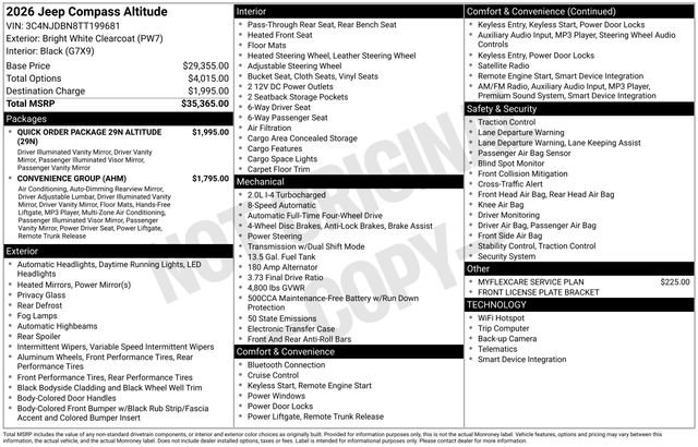 New 2026 Jeep Compass Latitude image 31