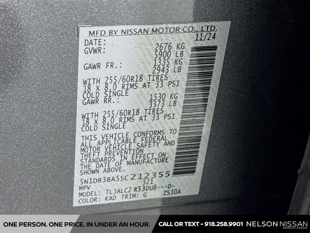 Certified 2025 Nissan Pathfinder SV image 32