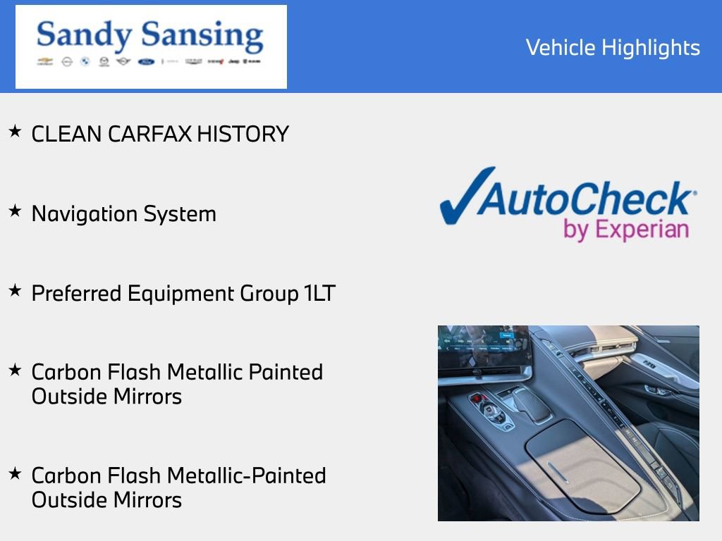 Used 2024 Chevrolet Corvette Stingray Convertible w/ 1LT image 12