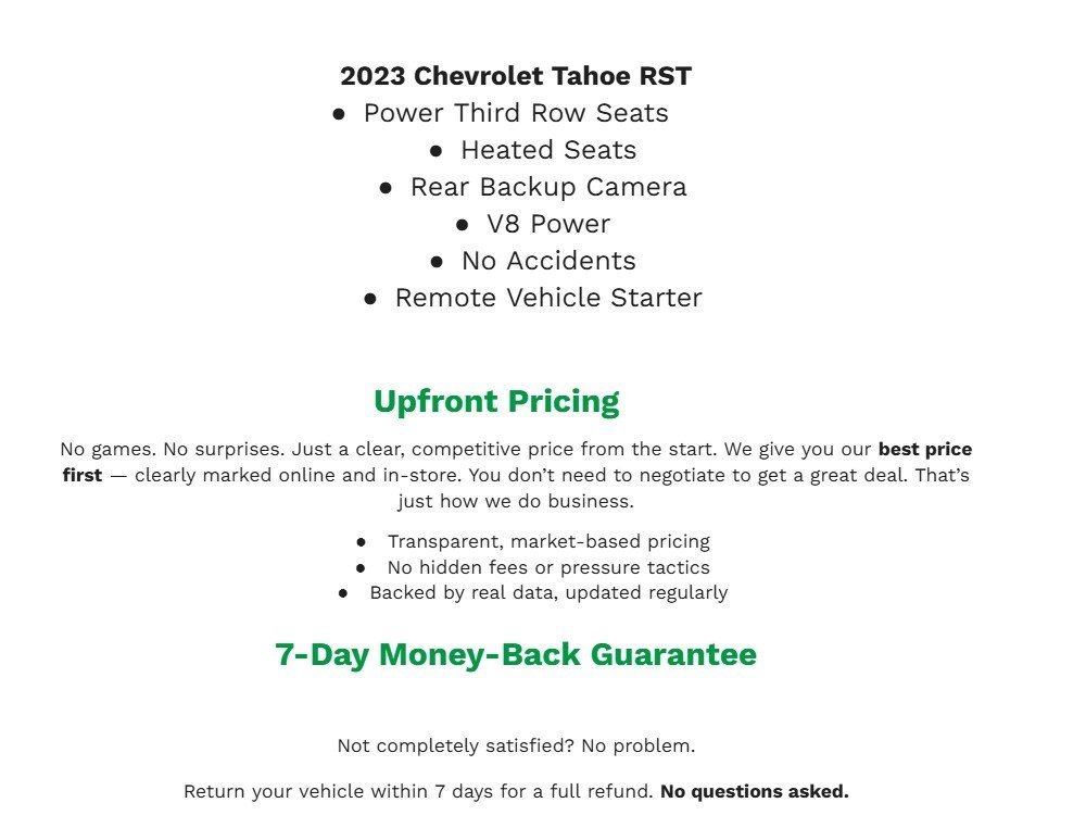 Used 2023 Chevrolet Tahoe RST w/ RST Performance Edition image 2