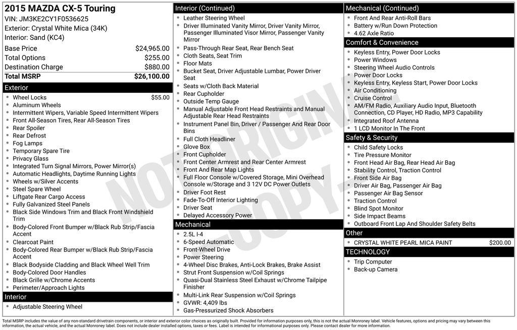 Used 2015 MAZDA CX-5 Touring FWD image 4