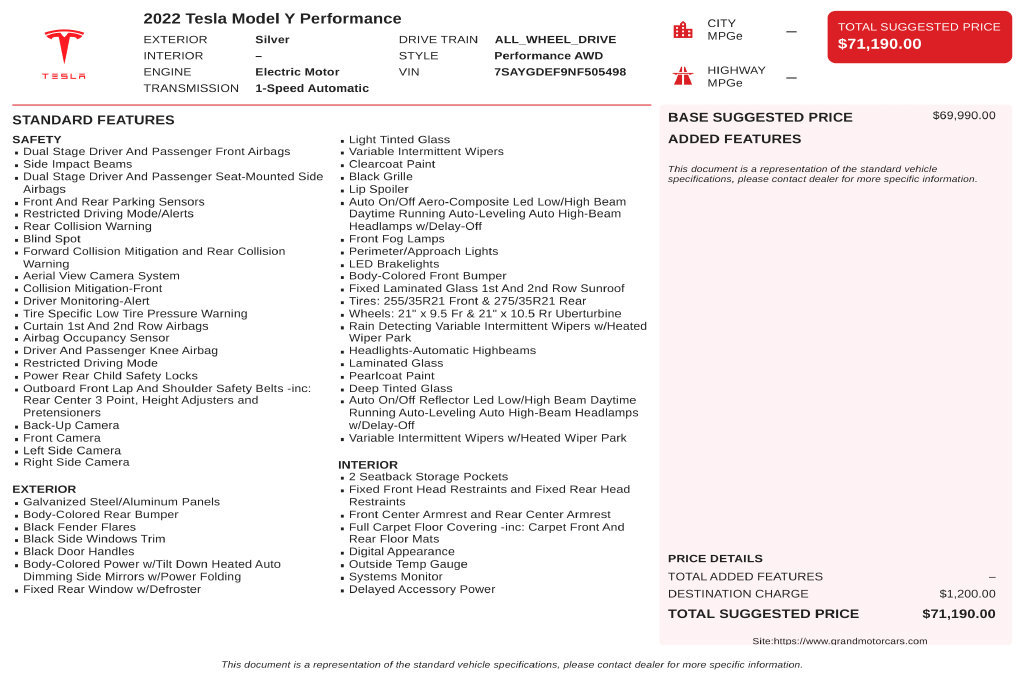 Used 2022 Tesla Model Y Performance AWD/4WD image 41