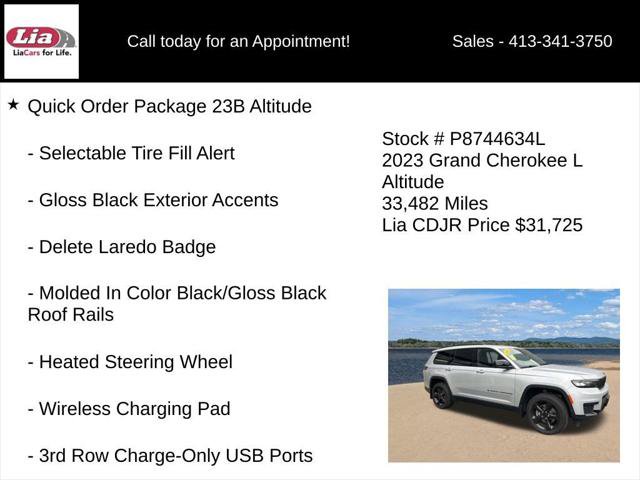 Certified 2023 Jeep Grand Cherokee L Laredo AWD/4WD image 11