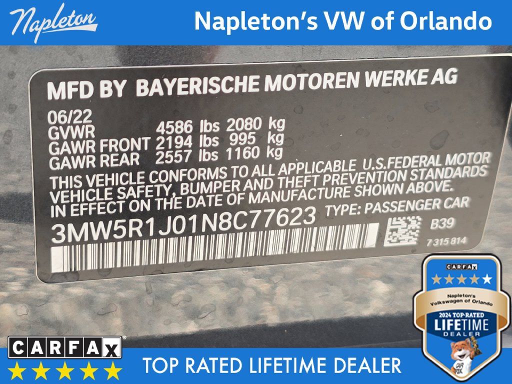 Used 2022 BMW 330i Sedan w/ Premium Package 2 RWD image 32